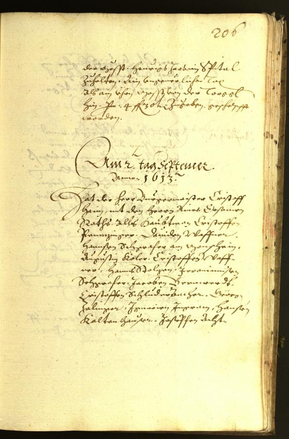 Stadtarchiv Bozen - BOhisto Ratsprotokoll 1613 