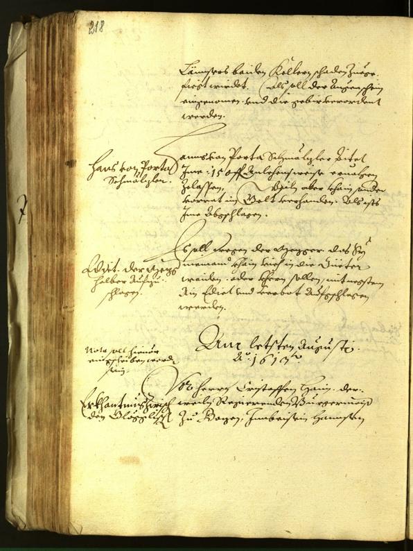 Civic Archives of Bozen-Bolzano - BOhisto Minutes of the council 1613 