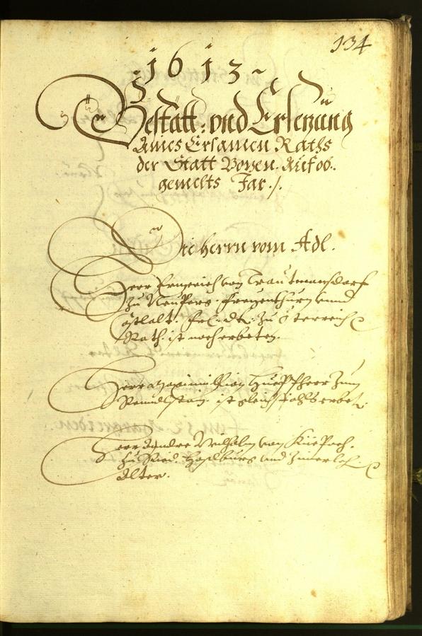 Civic Archives of Bozen-Bolzano - BOhisto Minutes of the council 1613 