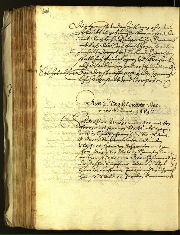 Stadtarchiv Bozen - BOhisto Ratsprotokoll 1613 