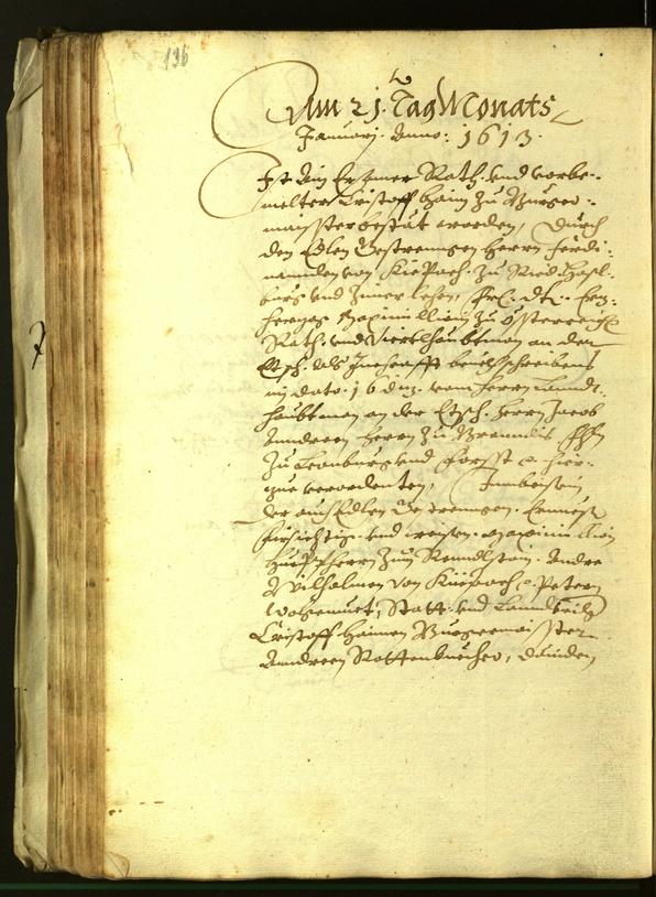 Stadtarchiv Bozen - BOhisto Ratsprotokoll 1613 