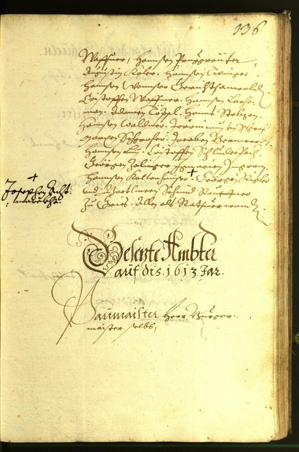 Stadtarchiv Bozen - BOhisto Ratsprotokoll 1613 