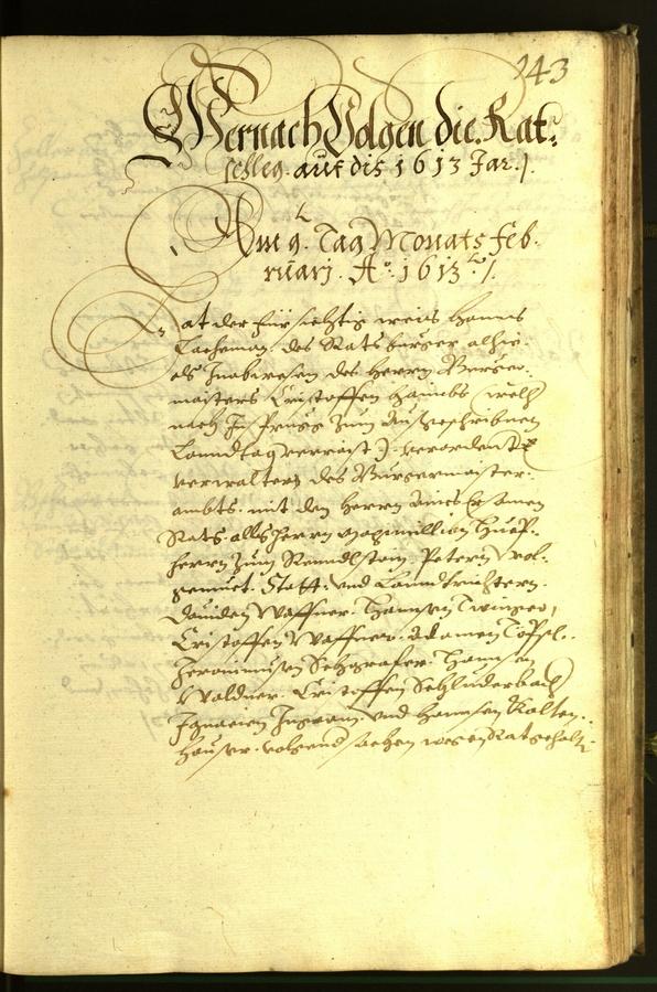 Civic Archives of Bozen-Bolzano - BOhisto Minutes of the council 1613 