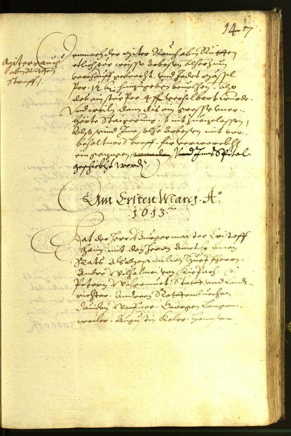 Stadtarchiv Bozen - BOhisto Ratsprotokoll 1613 