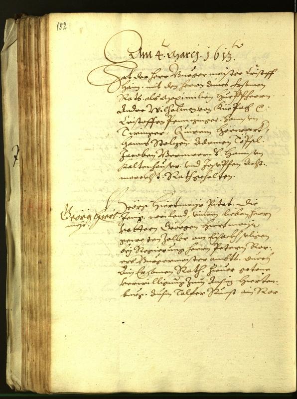 Stadtarchiv Bozen - BOhisto Ratsprotokoll 1613 