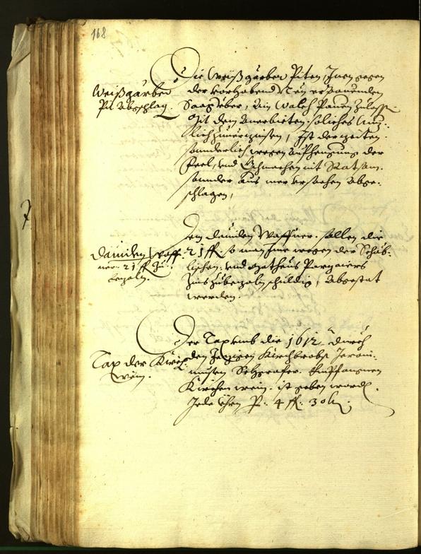 Stadtarchiv Bozen - BOhisto Ratsprotokoll 1613 