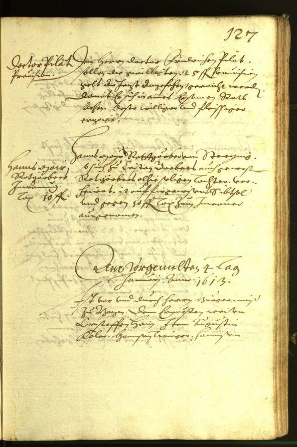 Stadtarchiv Bozen - BOhisto Ratsprotokoll 1613 