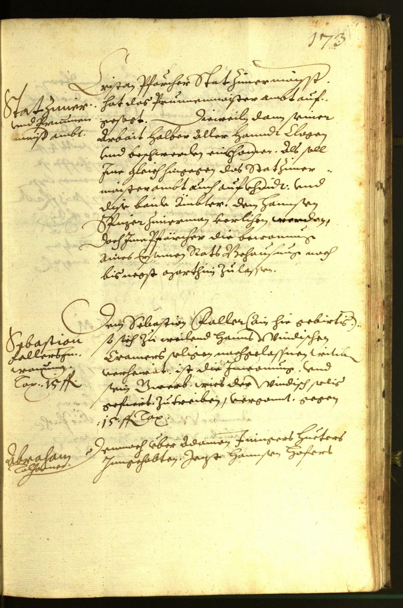 Stadtarchiv Bozen - BOhisto Ratsprotokoll 1613 