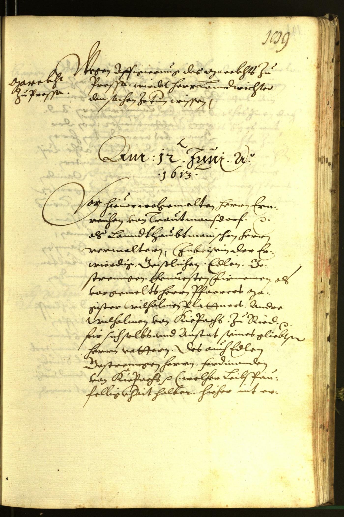 Stadtarchiv Bozen - BOhisto Ratsprotokoll 1613 