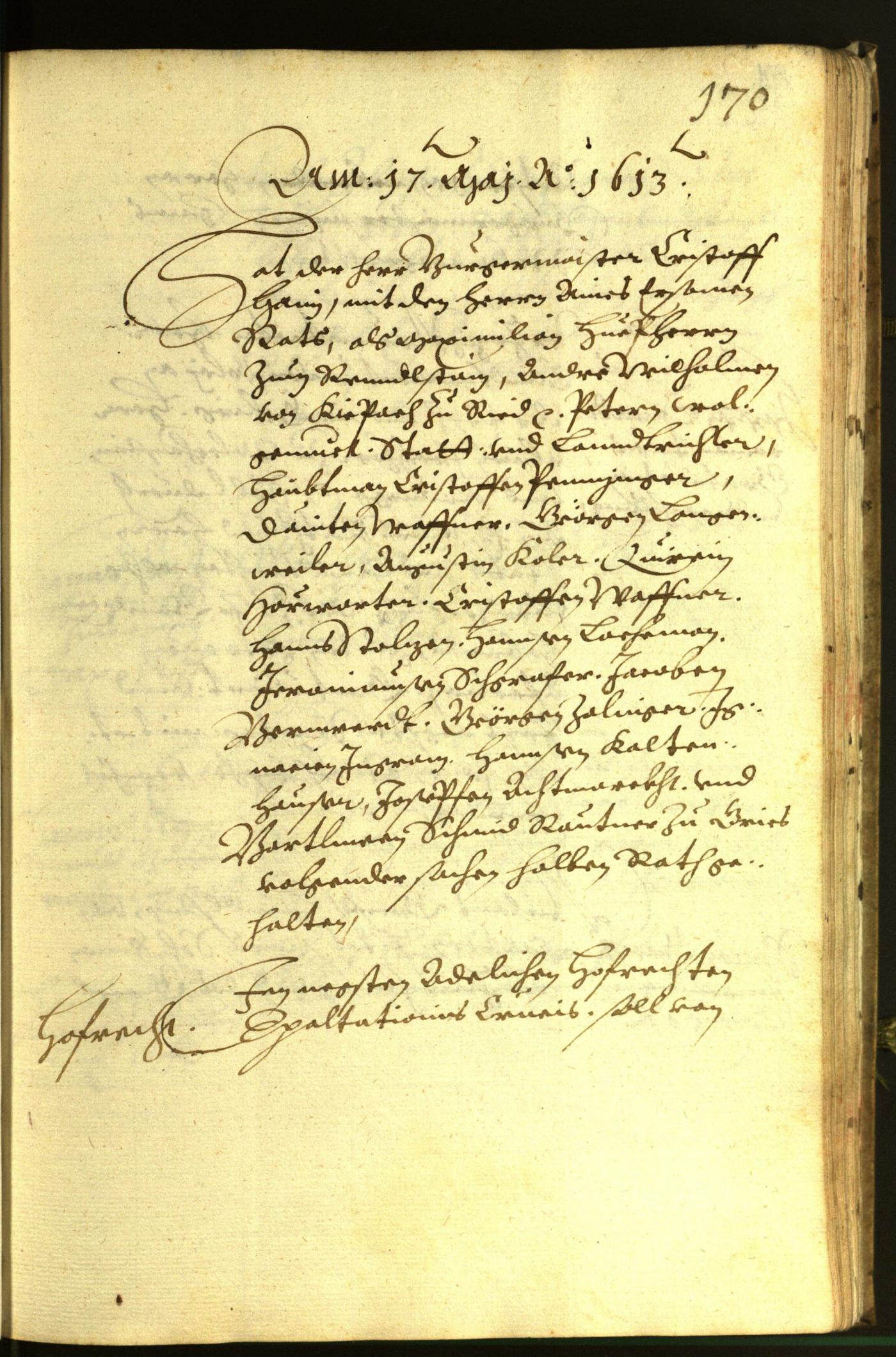 Archivio Storico della Città di Bolzano - BOhisto protocollo consiliare 1613 