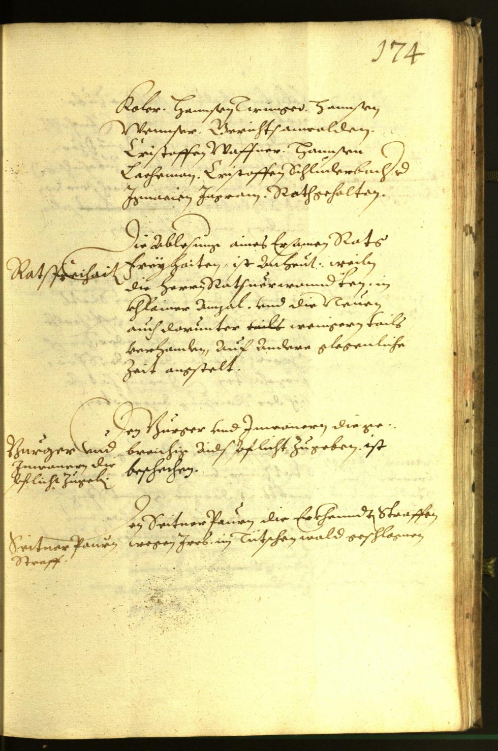 Stadtarchiv Bozen - BOhisto Ratsprotokoll 1613 