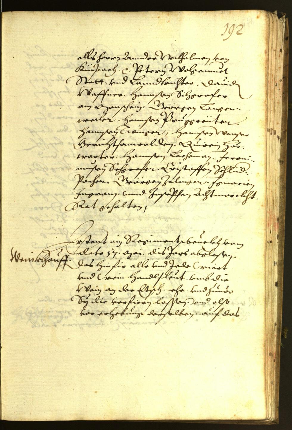 Stadtarchiv Bozen - BOhisto Ratsprotokoll 1613 