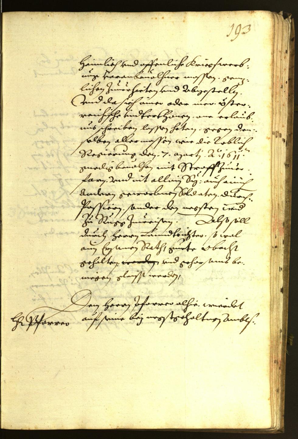 Stadtarchiv Bozen - BOhisto Ratsprotokoll 1613 