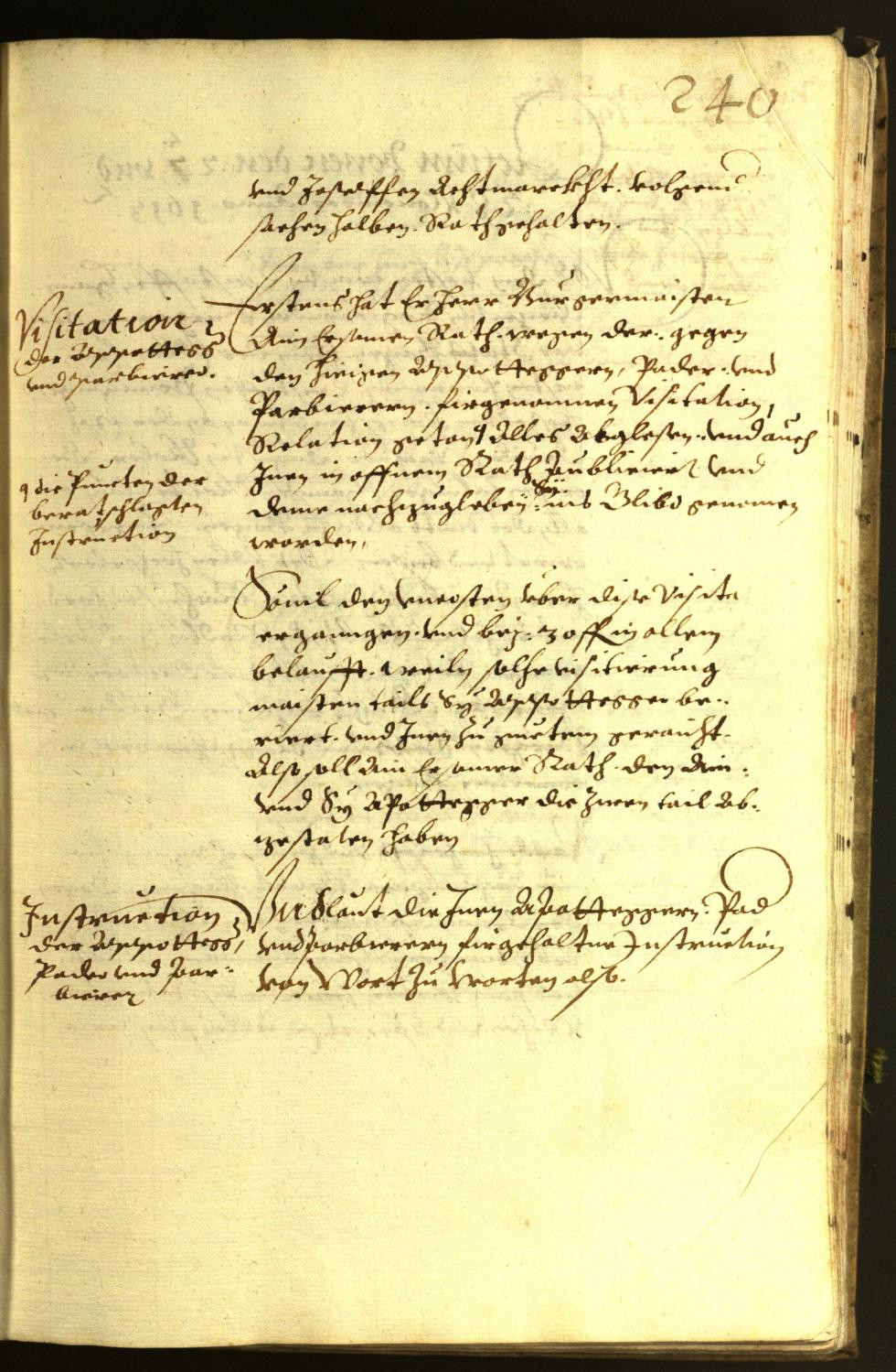 Stadtarchiv Bozen - BOhisto Ratsprotokoll 1613 