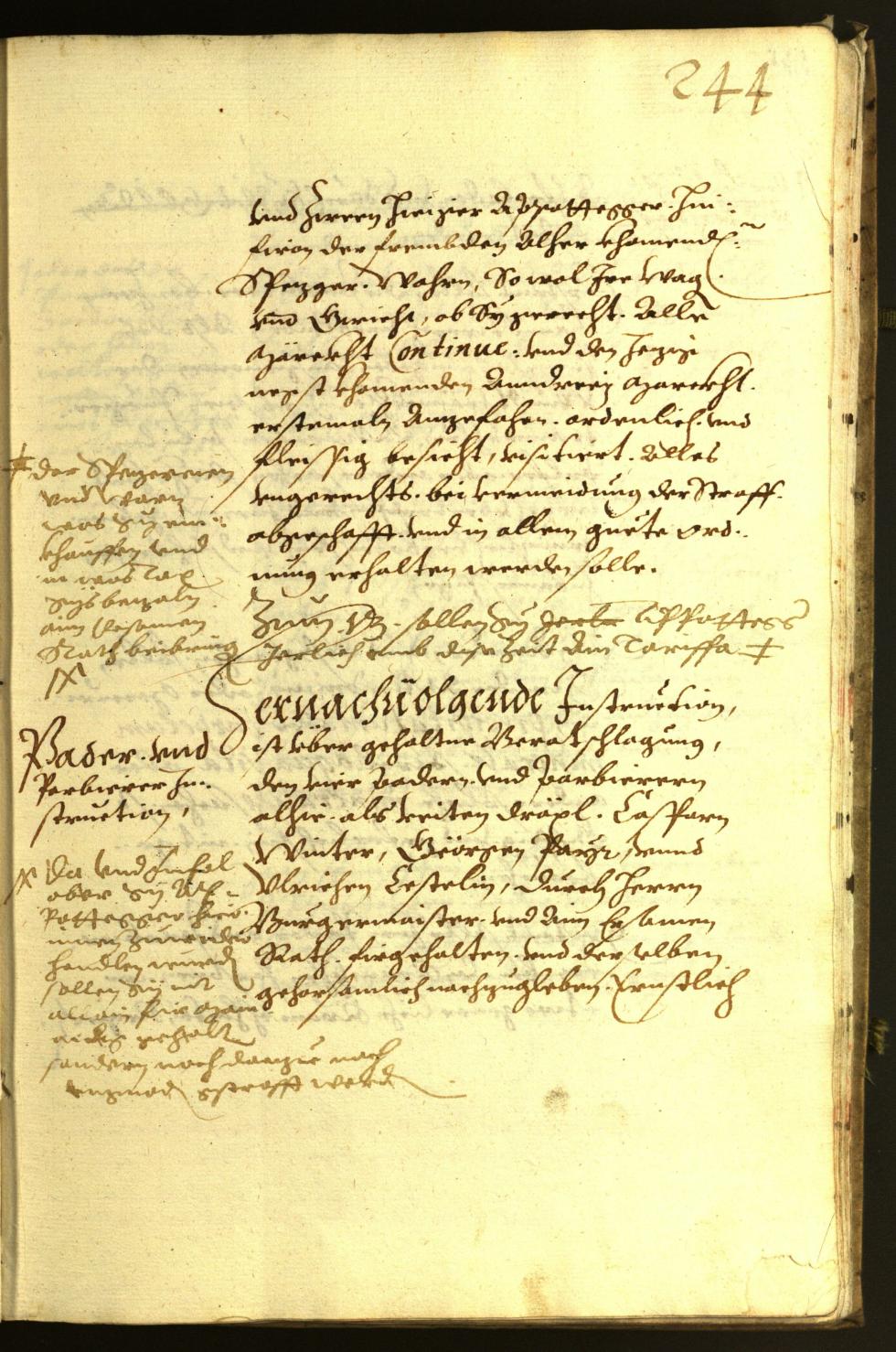 Stadtarchiv Bozen - BOhisto Ratsprotokoll 1613 