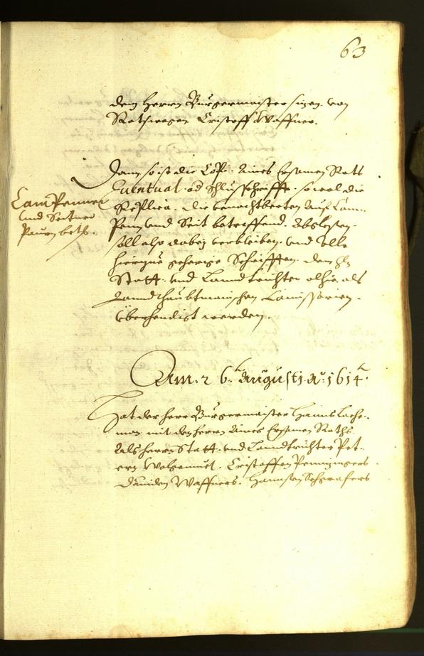 Civic Archives of Bozen-Bolzano - BOhisto Minutes of the council 1614 
