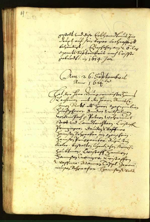 Civic Archives of Bozen-Bolzano - BOhisto Minutes of the council 1614 