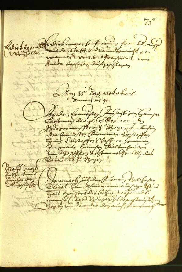 Stadtarchiv Bozen - BOhisto Ratsprotokoll 1614 