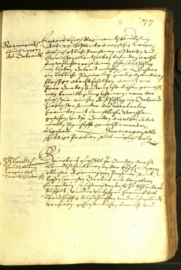 Stadtarchiv Bozen - BOhisto Ratsprotokoll 1614 