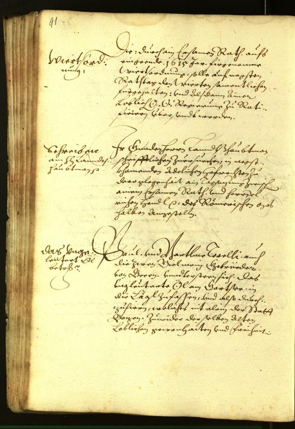 Stadtarchiv Bozen - BOhisto Ratsprotokoll 1614 