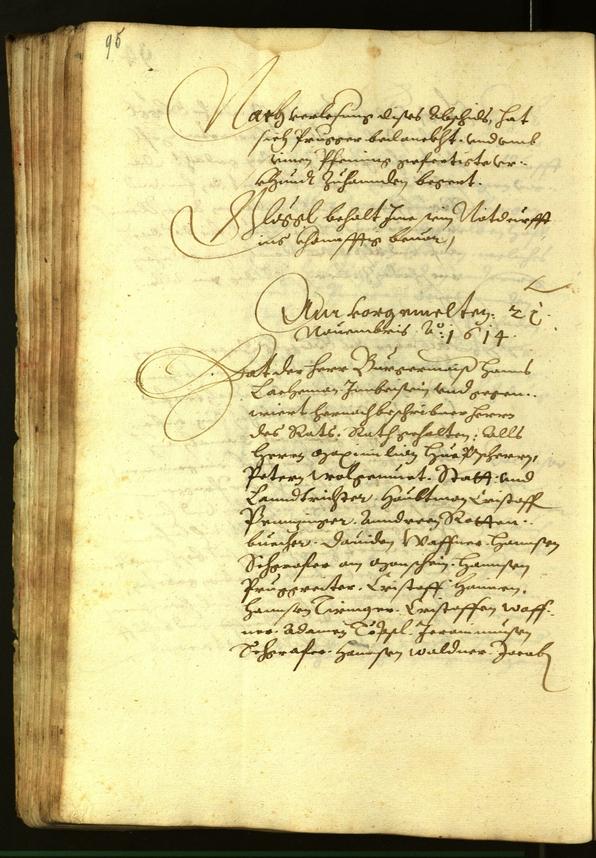 Civic Archives of Bozen-Bolzano - BOhisto Minutes of the council 1614 