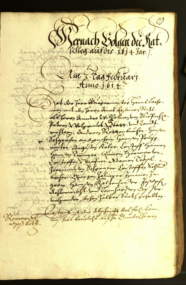 Stadtarchiv Bozen - BOhisto Ratsprotokoll 1614 