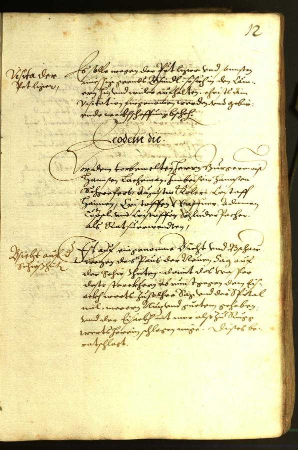 Stadtarchiv Bozen - BOhisto Ratsprotokoll 1614 