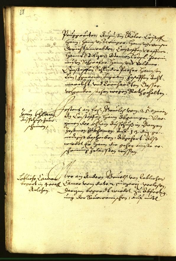 Stadtarchiv Bozen - BOhisto Ratsprotokoll 1614 