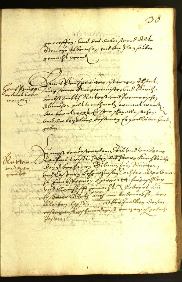 Stadtarchiv Bozen - BOhisto Ratsprotokoll 1614 