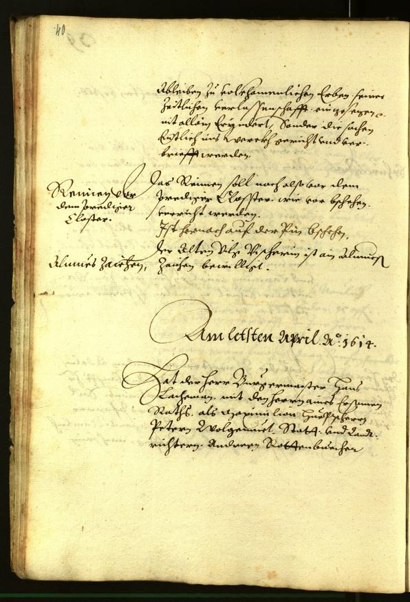 Civic Archives of Bozen-Bolzano - BOhisto Minutes of the council 1614 