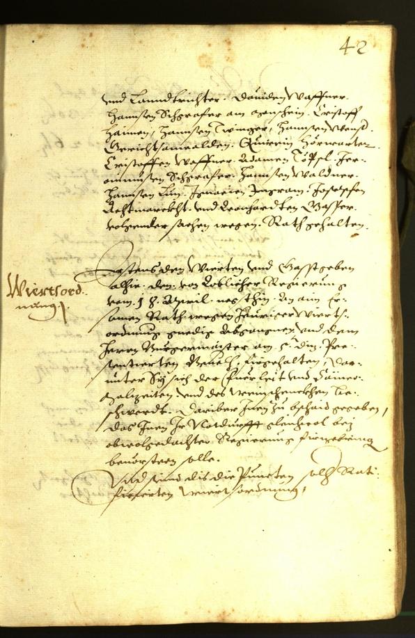 Stadtarchiv Bozen - BOhisto Ratsprotokoll 1614 