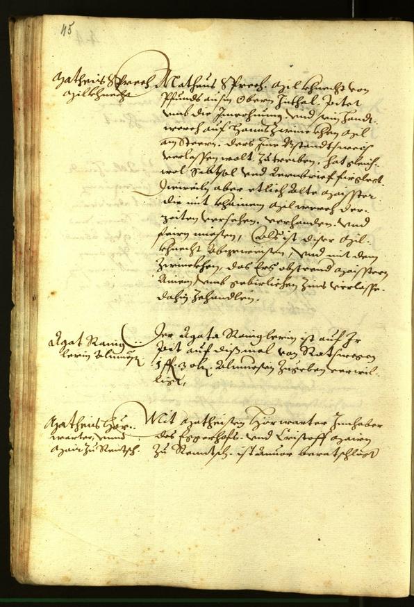 Stadtarchiv Bozen - BOhisto Ratsprotokoll 1614 