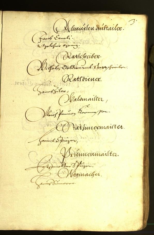 Stadtarchiv Bozen - BOhisto Ratsprotokoll 1614 