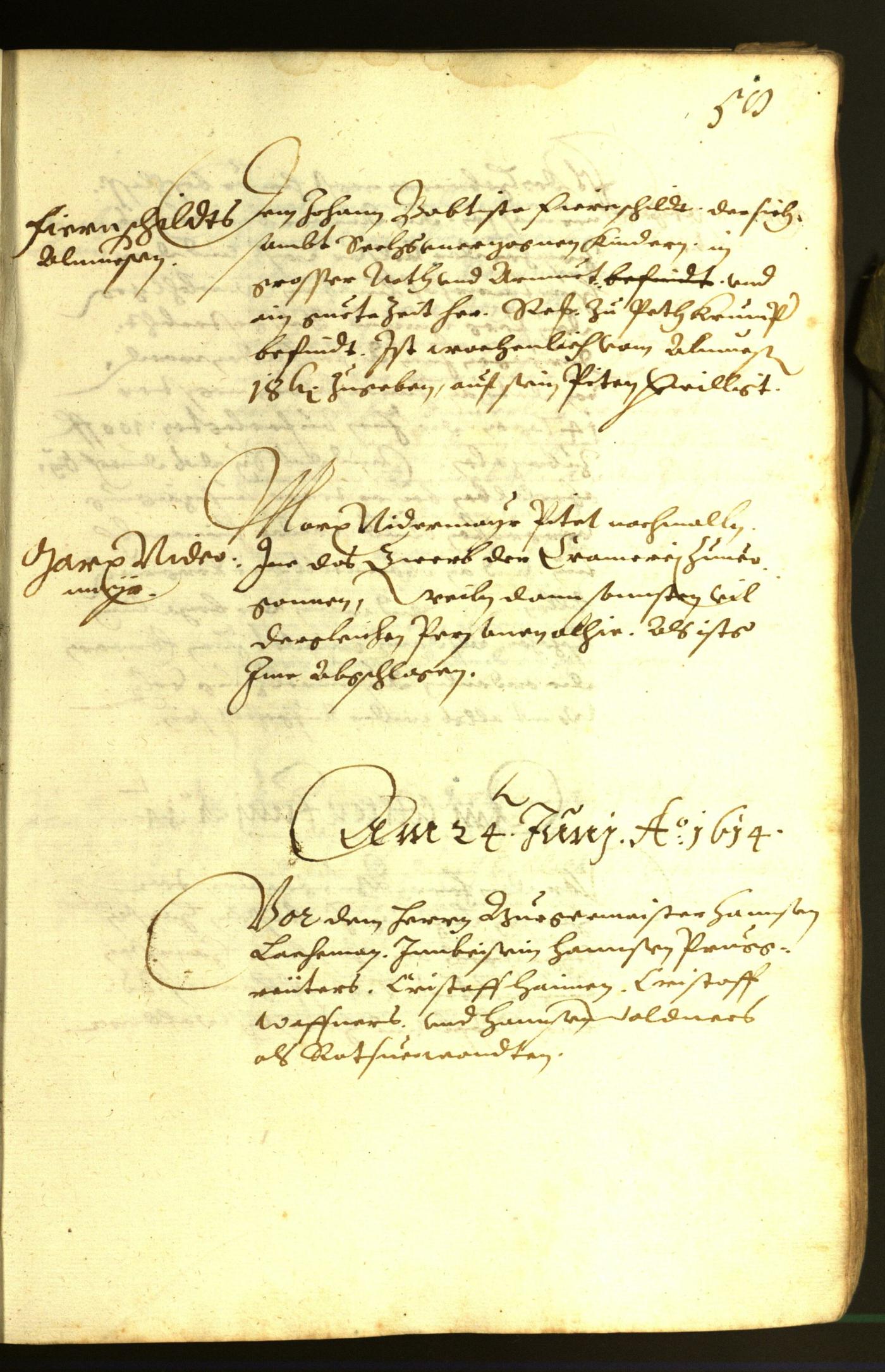 Stadtarchiv Bozen - BOhisto Ratsprotokoll 1614 