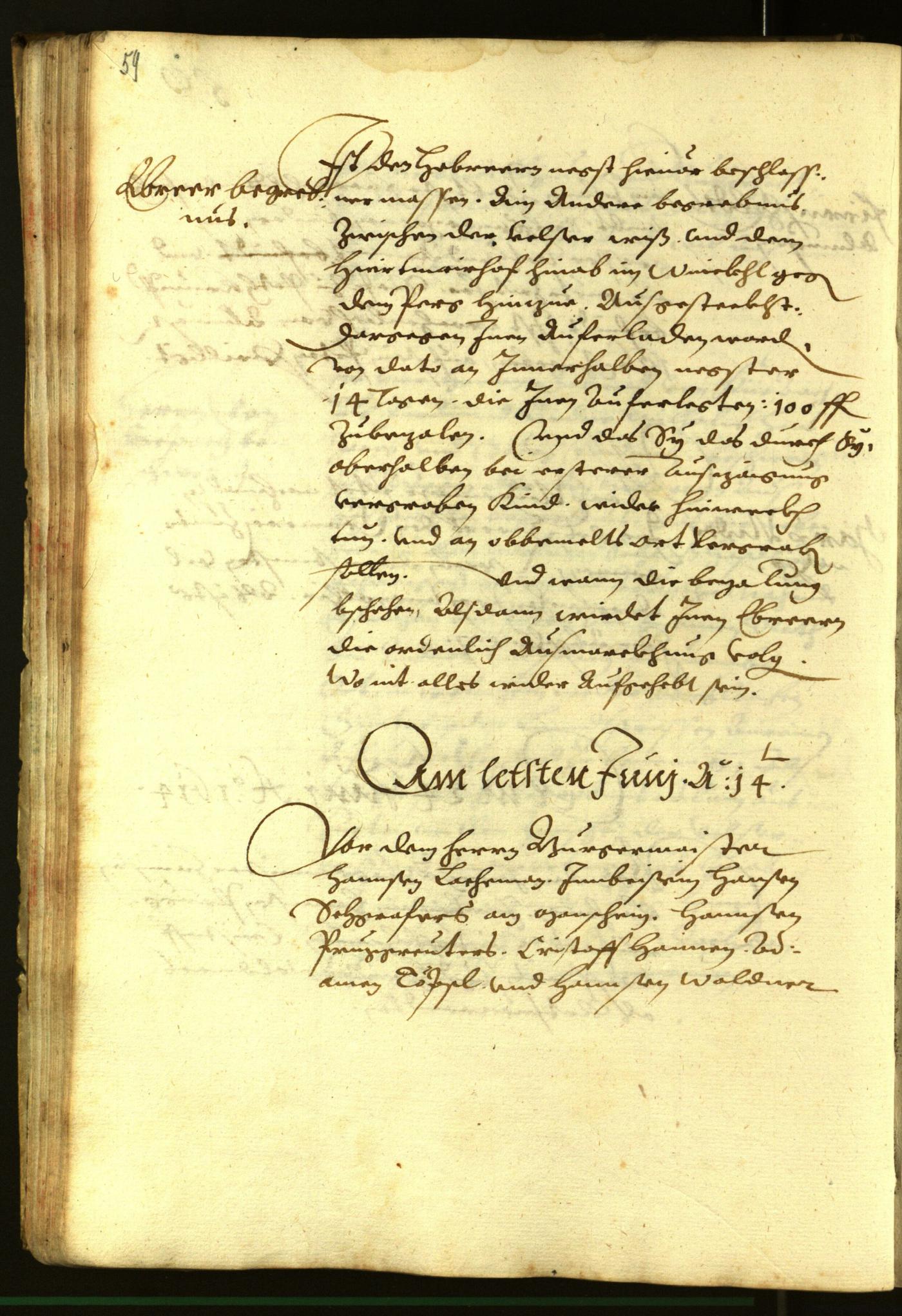 Stadtarchiv Bozen - BOhisto Ratsprotokoll 1614 