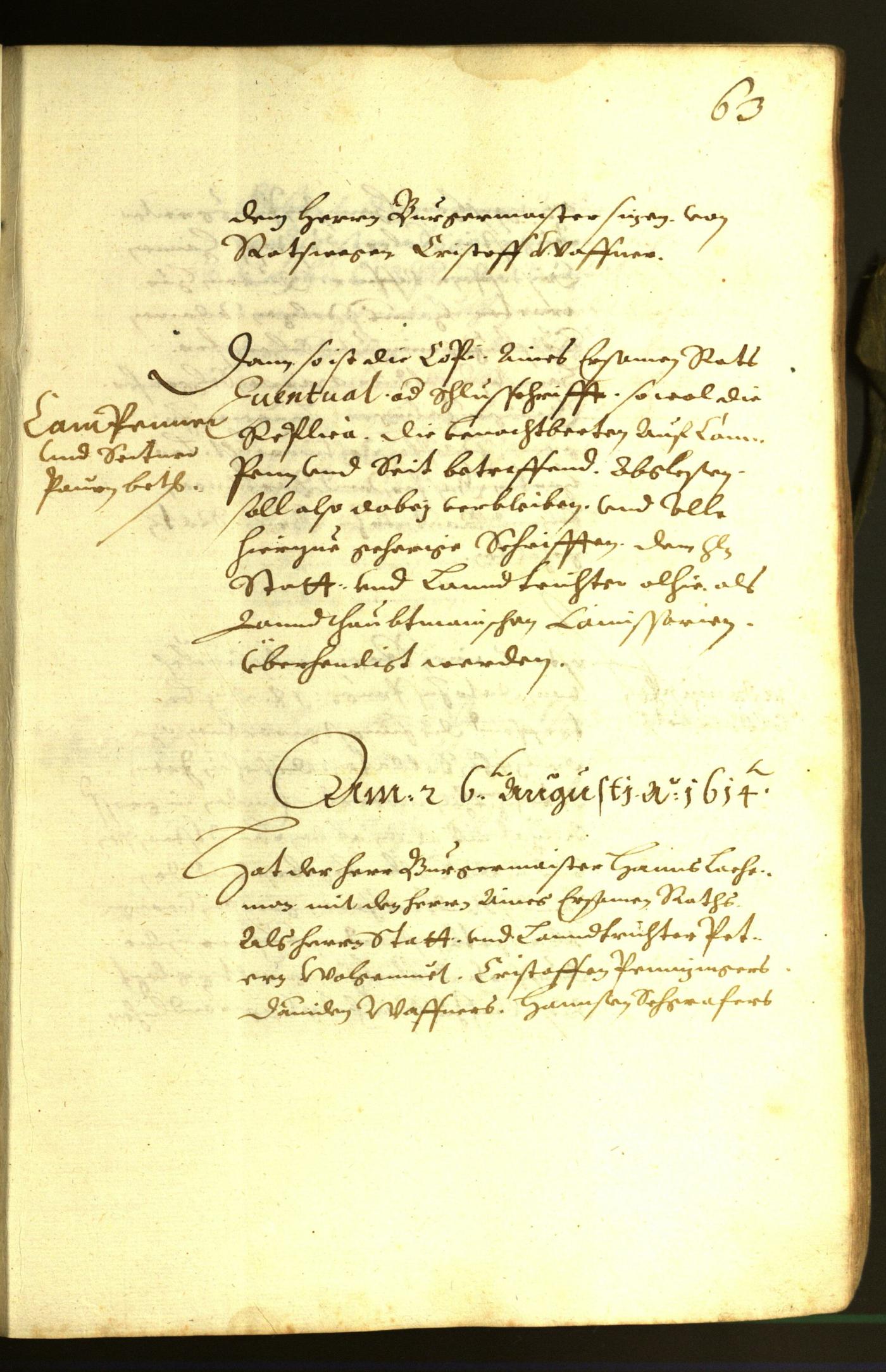 Civic Archives of Bozen-Bolzano - BOhisto Minutes of the council 1614 