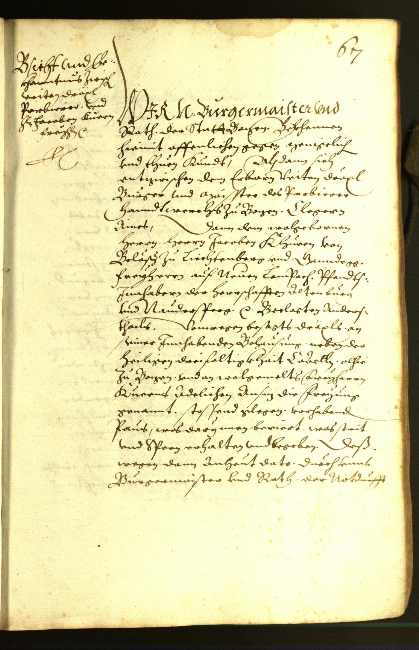 Stadtarchiv Bozen - BOhisto Ratsprotokoll 1614 