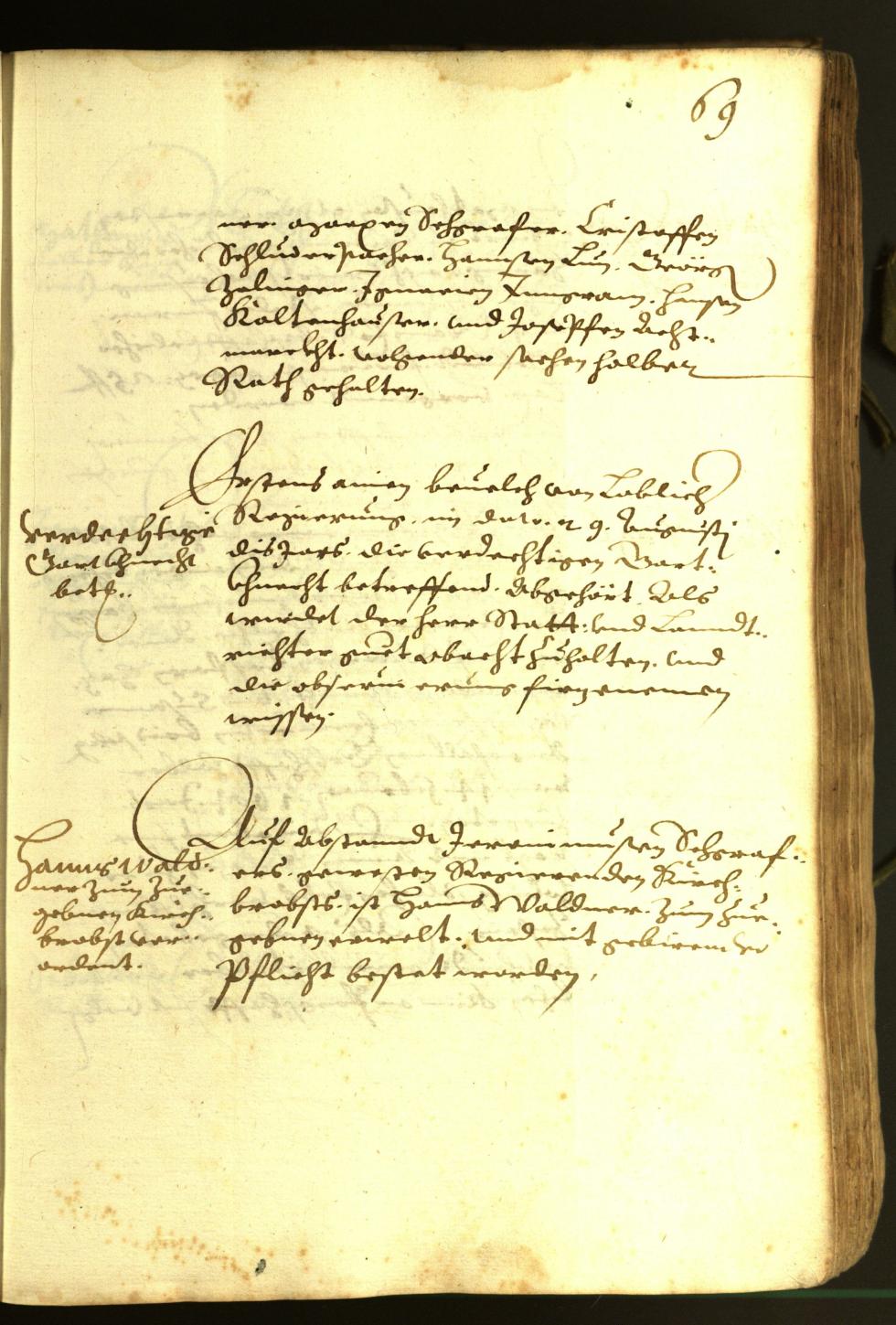 Stadtarchiv Bozen - BOhisto Ratsprotokoll 1614 
