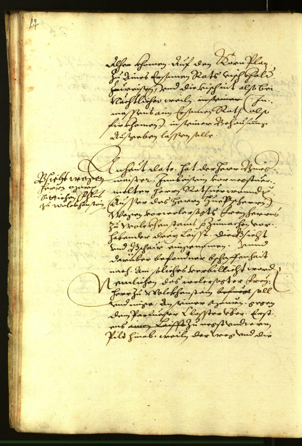 Stadtarchiv Bozen - BOhisto Ratsprotokoll 1614 