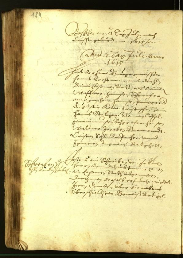 Civic Archives of Bozen-Bolzano - BOhisto Minutes of the council 1615 