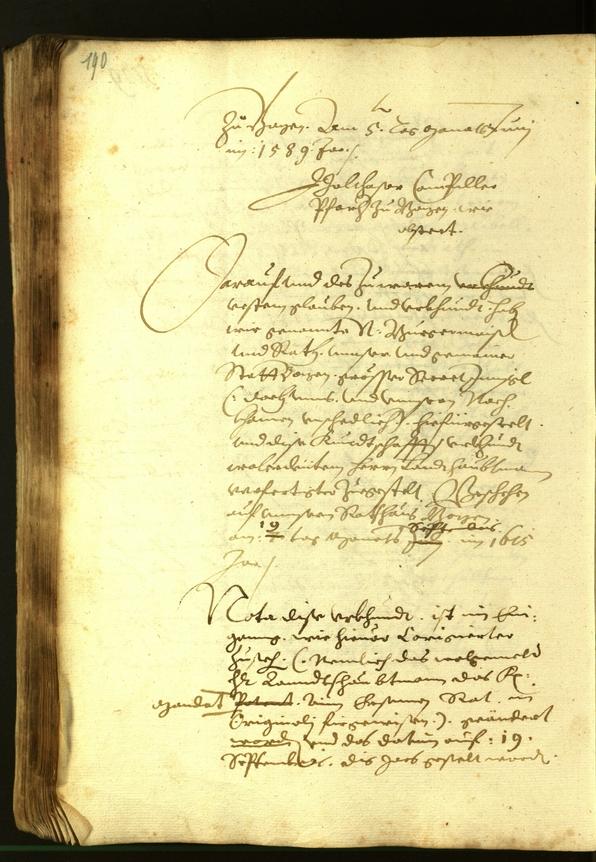 Archivio Storico della Città di Bolzano - BOhisto protocollo consiliare 1615 