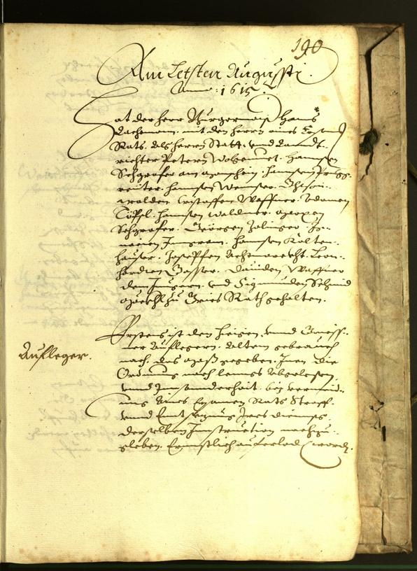 Civic Archives of Bozen-Bolzano - BOhisto Minutes of the council 1615 