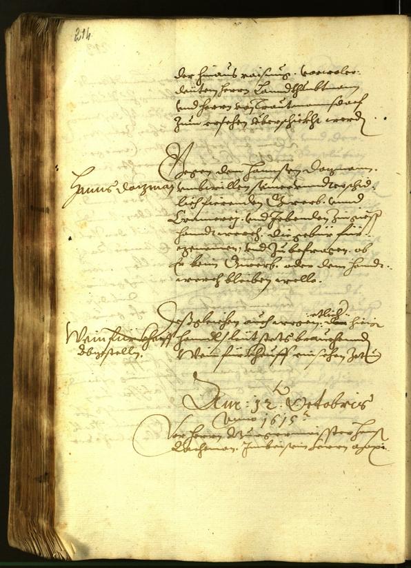 Civic Archives of Bozen-Bolzano - BOhisto Minutes of the council 1615 