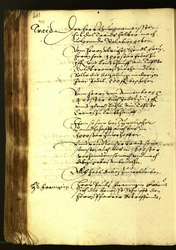 Stadtarchiv Bozen - BOhisto Ratsprotokoll 1615 