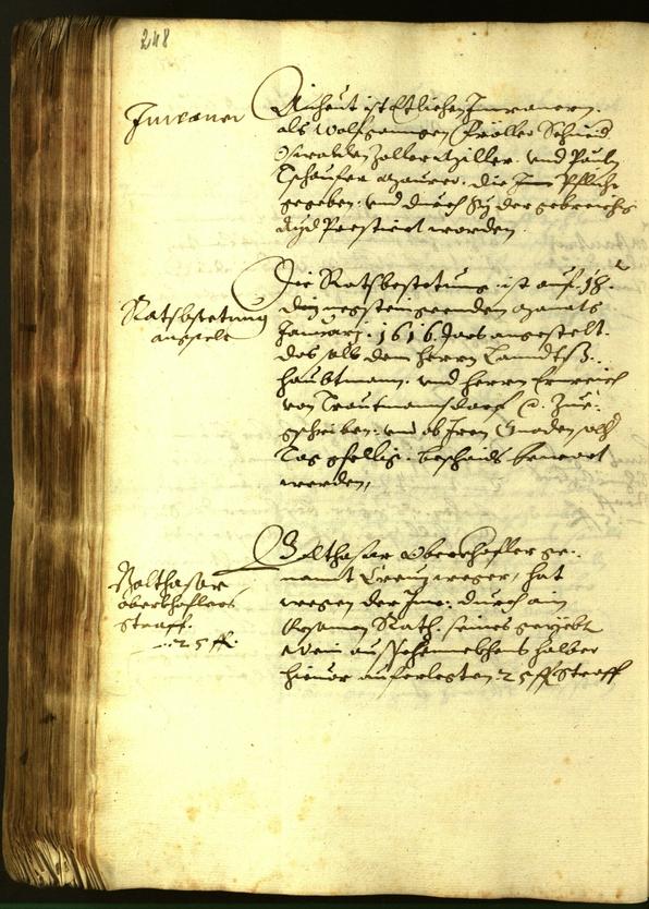 Stadtarchiv Bozen - BOhisto Ratsprotokoll 1615 