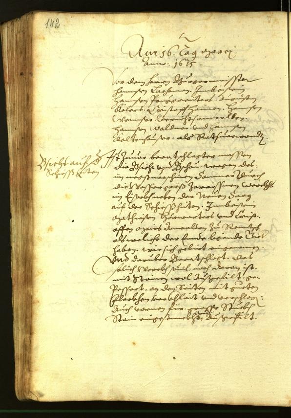 Civic Archives of Bozen-Bolzano - BOhisto Minutes of the council 1615 