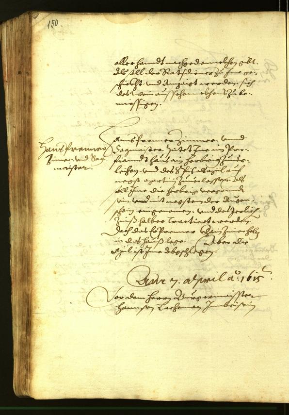 Archivio Storico della Città di Bolzano - BOhisto protocollo consiliare 1615 