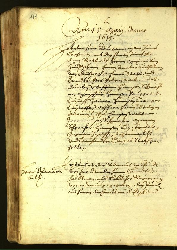 Stadtarchiv Bozen - BOhisto Ratsprotokoll 1615 