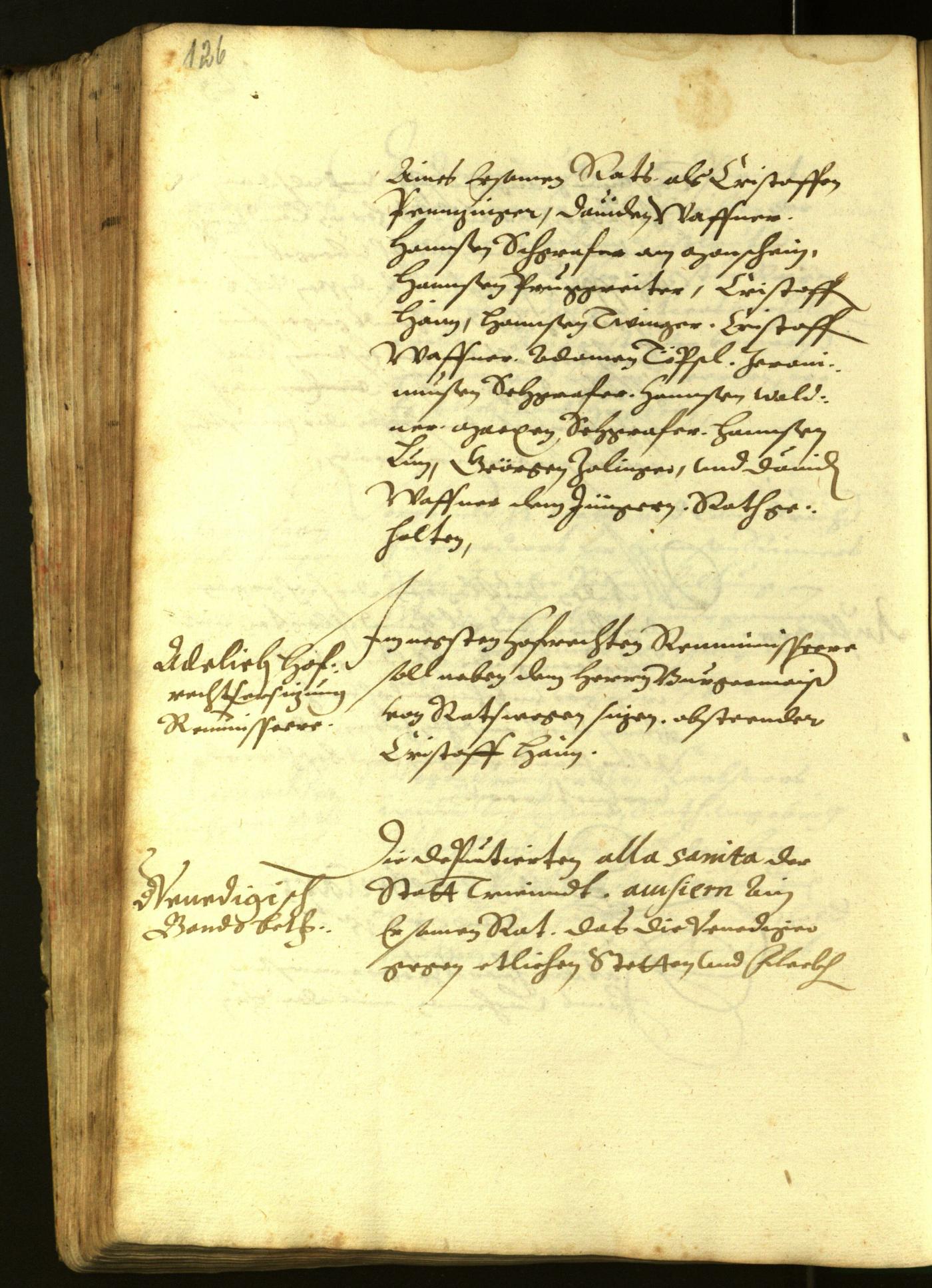 Stadtarchiv Bozen - BOhisto Ratsprotokoll 1615 