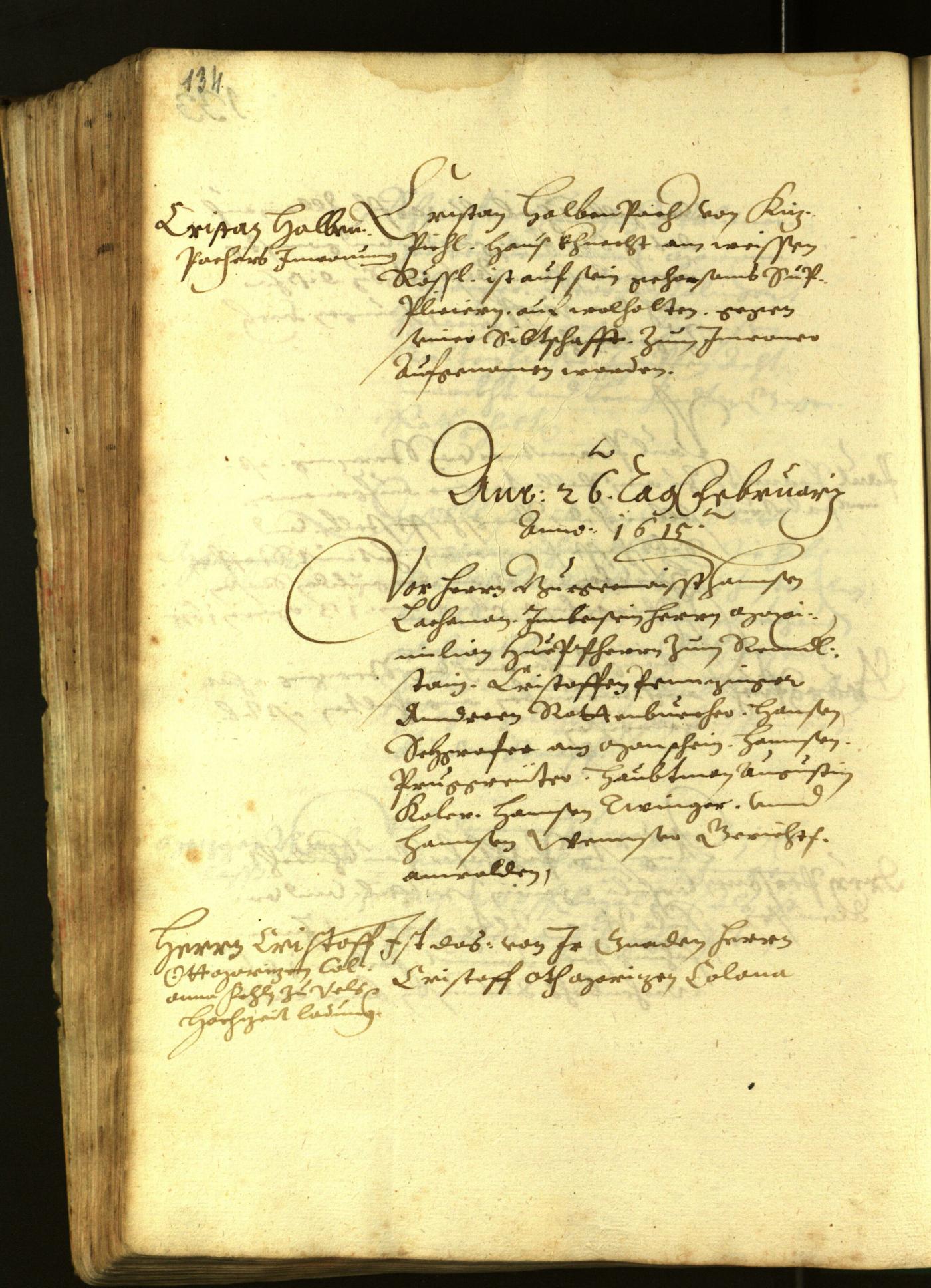 Stadtarchiv Bozen - BOhisto Ratsprotokoll 1615 